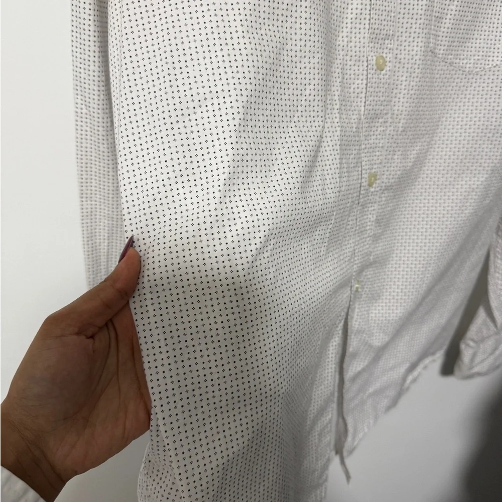 Banana Republic Gray Patterned Men's‎ button down Shirt